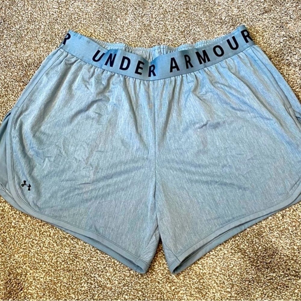 Women's Under Armour Grey Play Up 3.0 Active Shorts Size 1X